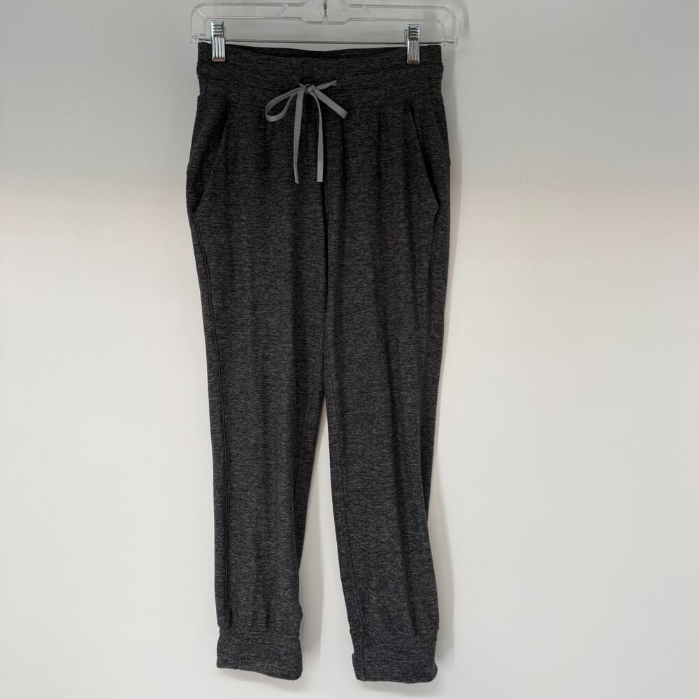 Lululemon Ready To Rulu Crop Jogger Womens 4 Heathered Gray High Rise Drawstring